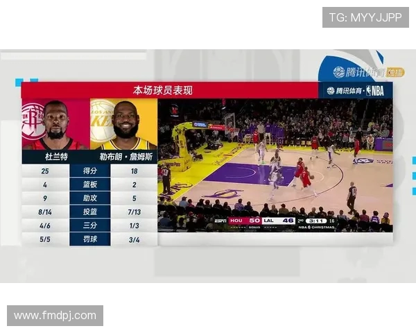 湖人队对火箭队比赛全场录像与比分统计